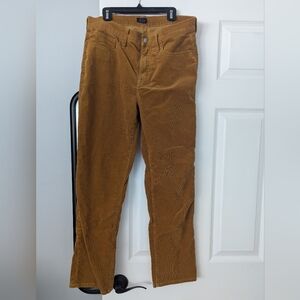 Straight leg J.Crew women's corduroy pants.